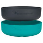 Jeu de bols Sea to Summit DeltaLight Bowl Set 900 ml & 1000 ml bleue / noir Pacific Blue / Charcoal