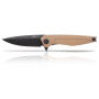 couteau pliant Acta non verba Z300 DLC/G10/Liner Lock brun Coyote