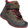 Chaussures enfant Keen Redwood MID WP C rouge / gris SteelGray/RedDahlia
