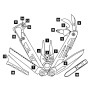 Vystavený multitool Leatherman Signal