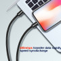 Câble données et chargement Swissten Textile USB-C / Lightning 1,2 m
