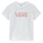 T-shirt femme Vans Wm Drop V Ss Crew-B blanc / rose White/Coral Cloud