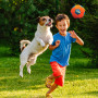 Jouet pour chien Nerf Dog X-Weave Soccer Squeak Ball 12,5 cm
