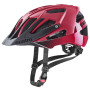 Casque vélo Uvex Quatro Cc rouge / noir Dark Red - Black Mat