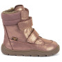Bottes d'hiver enfant Frodo Barefoot Zeru Tex Winter Pink/Gold