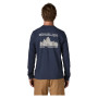 T-shirt homme Patagonia M's L/S MW Hut Tripper Skyline T-Shirt