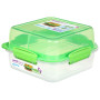 Boîte aliments Sistema Lunch Stack To Go Square 1,24l green