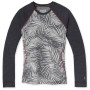 T-shirt fonctionnel femme Smartwool W Merino 250 Baselayer Pattern Crew Bxd girs LightGrayPalm