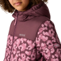 Veste d'hiver enfants Regatta Lofthouse Fig/Violet Leopard