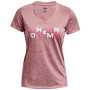 T-shirt femme Under Armour Tech Twist Graphic SSV rose Pink Elixir / Pink Sugar / Rebel Pink