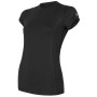 T-shirt femme Sensor Merino Wool Active manche courte vert Black