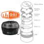 Set de vaisselle GSI Outdoors Glacier Stainless Base Camper Medium