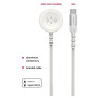 Câble données et chargement Swissten Wireless charging cable 2in1 for Apple Watch + USB-C 1,2 m