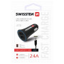Adaptateur voiture Swissten Car Charger + USB-C Cable