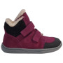 Chaussures barefoot pour enfant beBare 3555TY Bordeaux rose / violet BORDEAUX