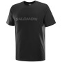 T-shirt homme Salomon Logo SS TEE M noir Deep Black