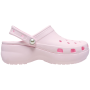 Pantoufles femme Crocs Classic Platform Pearl Clog