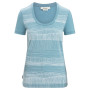 T-shirt fonctionnel femme Icebreaker Tech Lite II SS Scoop Tee Reflection Lines bleu clair Astral Blue