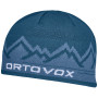 Bonnet Ortovox Peak Beanie bleue petrol blue