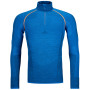 Sweatshirt fonctionnel homme Ortovox 230 Competition Zip Neck bleue JustBlue