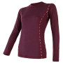 T-shirt fonctionnel femme Sensor Merino Air 2022 violet DarkBurgundy