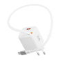 Adaptateur Swissten SlideCharge Gan 30W, 1X USB-A 18W