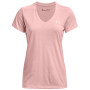 T-shirt fonctionnel femme Under Armour Tech SSV - Solid 2023 rose clair Retro Pink / / Metallic Silver