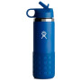Bouteille enfant Hydro Flask Kids Wide Mouth 20 oz Straw Lid/Boot bleue STREAM