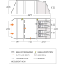 Tente familiale Vango Lismore Air 450 Package