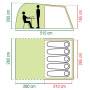 Tente familiale 5 personnes Coleman Waterfall 5 Deluxe