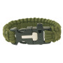 Bracelet Yate Paracord s píšťalkou a křesadl olive