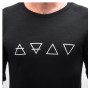 T-shirt fonctionnel homme Sensor Merino Blend Elements black