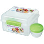 Boîte aliments Sistema Lunch Cube Max with Yogurt Pot green