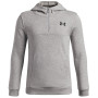 Sweatshirt enfant Under Armour RIVAL LW 1/4 ZIP HOODIE Gray gris Gray