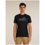 T-shirt fonctionnel homme Icebreaker Merino Blend 125 Cool-Lite™ Sphere SS Tee Beta noir BLACK