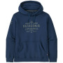 Sweatshirt Patagonia Forge Mark Uprisal Hoody bleu foncé Lagom Blue