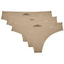 String femme Under Armour PS Thong 3Pack beige / blanc Beige / Beige / White