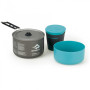 Set de vaisselle Sea to Summit Alpha Set 1.1 gris / bleu Pacific Blue / Grey