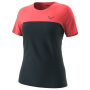 T-shirt fonctionnel femme Dynafit Traverse S-Tech S/S Tee W noir / rose blueberry HOT CORAL/1840