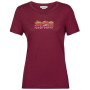 T-shirt femme Icebreaker Tech Lite II SS Tee Mountain Geology rouge cherry