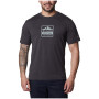 T-shirt homme Columbia Tech Trail™ Front Graphic SS Tee gris foncé Black Hthr, Tested Tough PDX Graphic