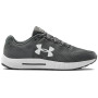 Chaussures de running hommes Under Armour Micro G Pursuit BP gris / blanc Pitch Gray / White / White