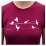 T-shirt fonctionnel femme Sensor Merino Active Songbirds