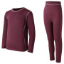 Ensemble fonctionnel enfant Dare 2b Pow II Baselayer Set Huckleberry rouge foncé Huckleberry