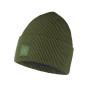 Bonnet Buff Crossknit Hat vert foncé Solid Camouflage