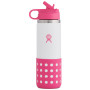 Bouteille enfant Hydro Flask Kids Wide Mouth 20 oz Straw Lid/Boot rose Punch