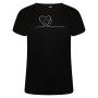 T-shirt femme Dare 2b Crystallize Grphic noir / blanc Black/Black