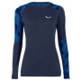 T-shirt femme Salewa Cristallo Warm Amr W L/S Tee. bleu foncé NavyBlazer