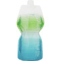 Gourde pliable Platypus Soft Bottle 1,0L Closure vert - bleu CoastalStripe
