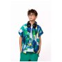 Chemise Wouki Hitode forest blue